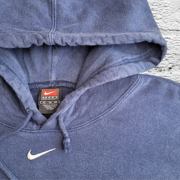 Vintage Nike US Navy Centre Swoosh Hoodie XL - Picture 6 of 6